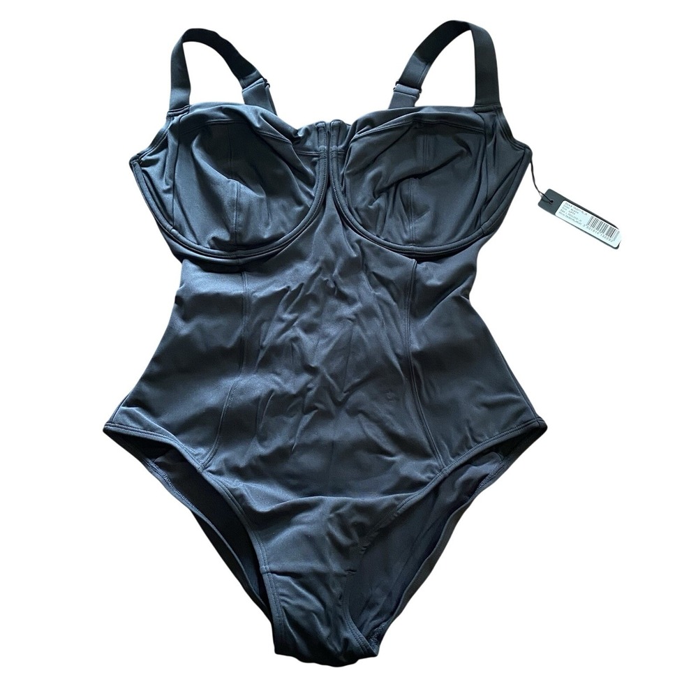 TA3 NWT Black Lifty One Piece Swimsuit Size Large Reg/Long J/K Cups Busty